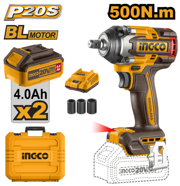 Ingco Cordless Impact Wrench