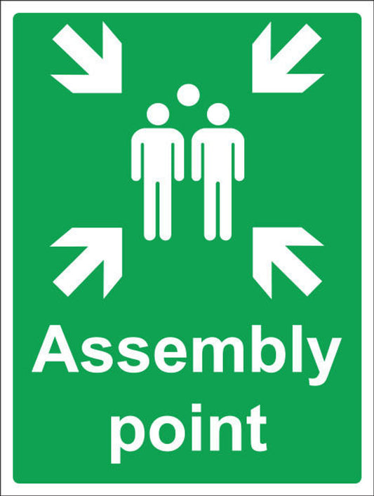 ASSEMBLY POINT SIGN 30CM X40CM