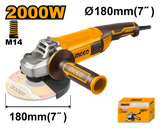 Ingco Angle Grinder